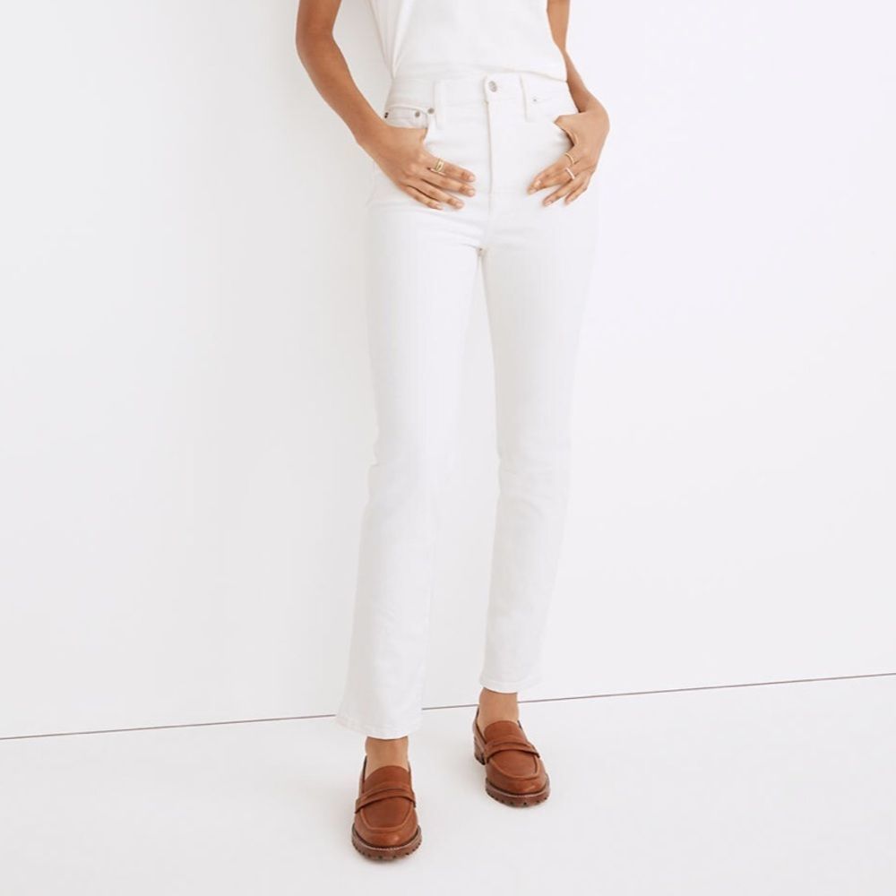 MADEWELL the perfect vintage winter white jeans! NWT